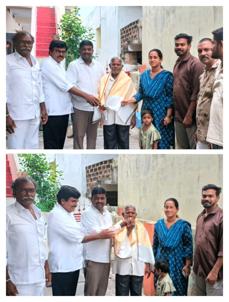 46వ డివిజన్ మున్నూరు కాపు సంఘం అధ్యక్షుడిగా నియమితులైన వేముల సత్యనారాయణ గారిని సన్మానించిన కార్పోరేటర్ కన్నం వైష్ణవి ప్రసన్న కృష్ణ