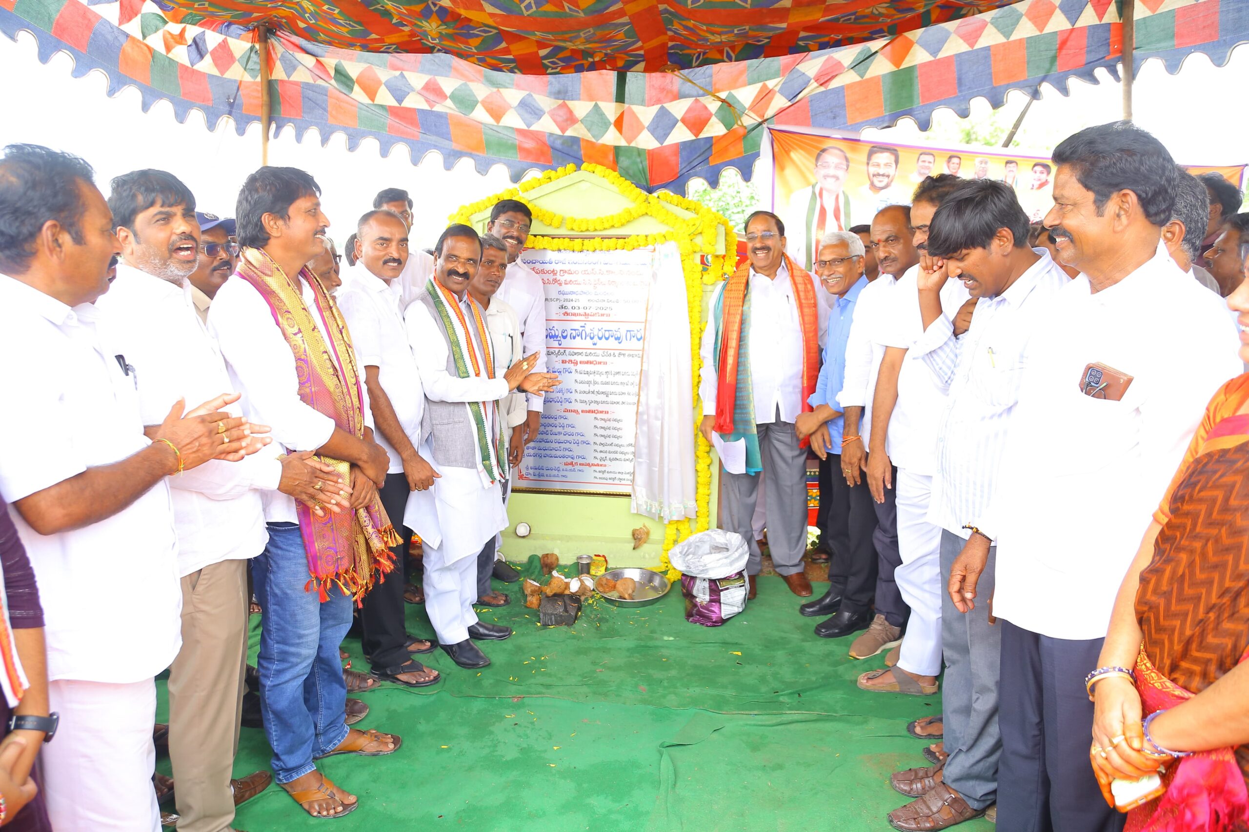 రఘునాధపాలెం మండలంలో పలు అభివృద్ధి కార్యక్రమాలకి శంకుస్థాపన చేసిన మంత్రి తుమ్మల నాగేశ్వరావు